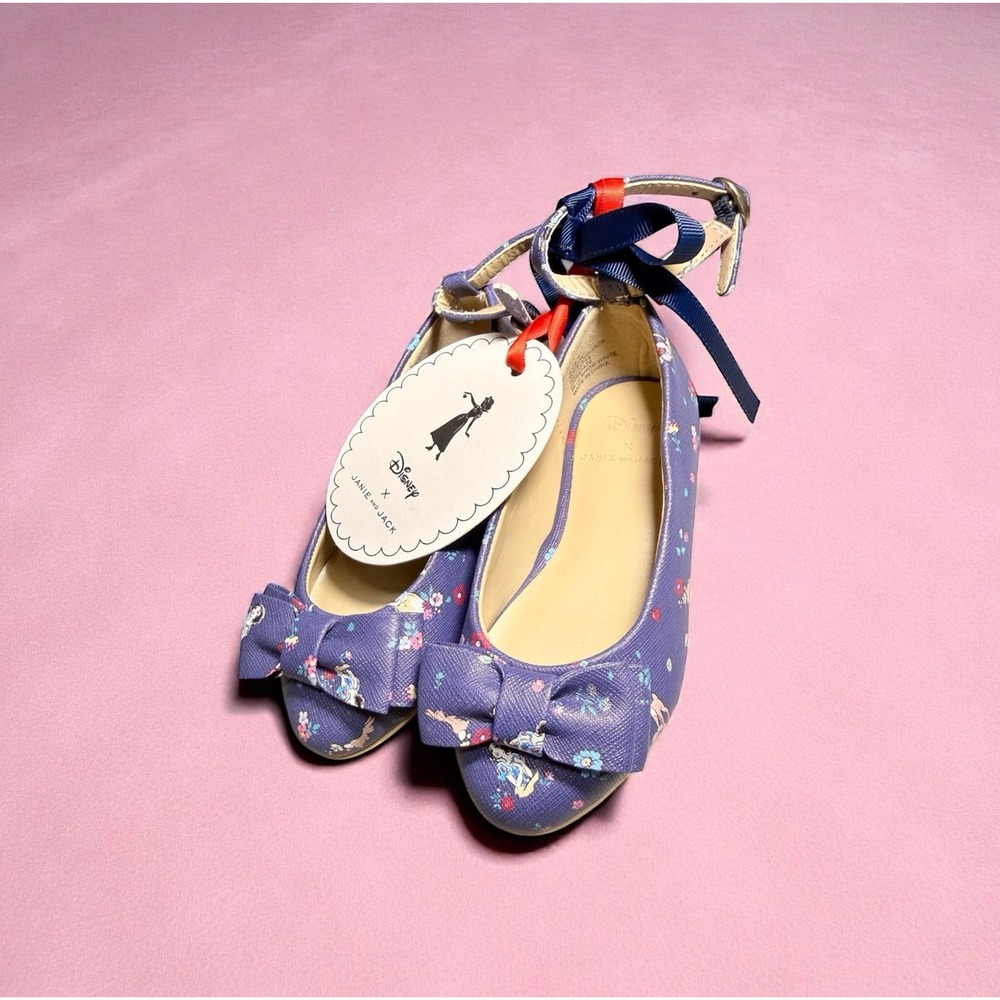 NWT Disney Snow White Janie & Jack  bow flats girls‎ 6